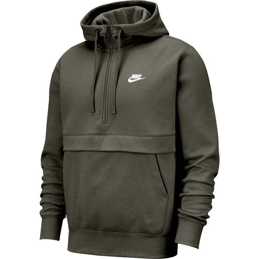 Nike Sportswear Club Fleece Men's 1/2-Zip Hoodie 'Marsh/White'