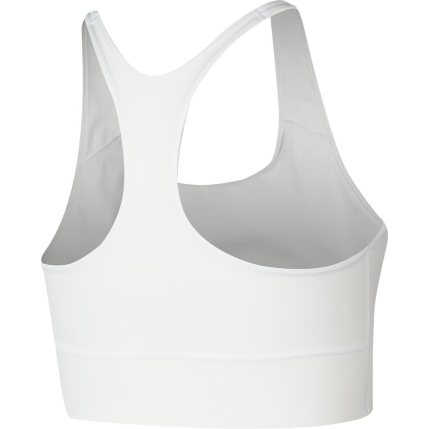 Nike Swoosh Women's Medium-Support 1-Piece Pad Sports Bra 'White/Black'