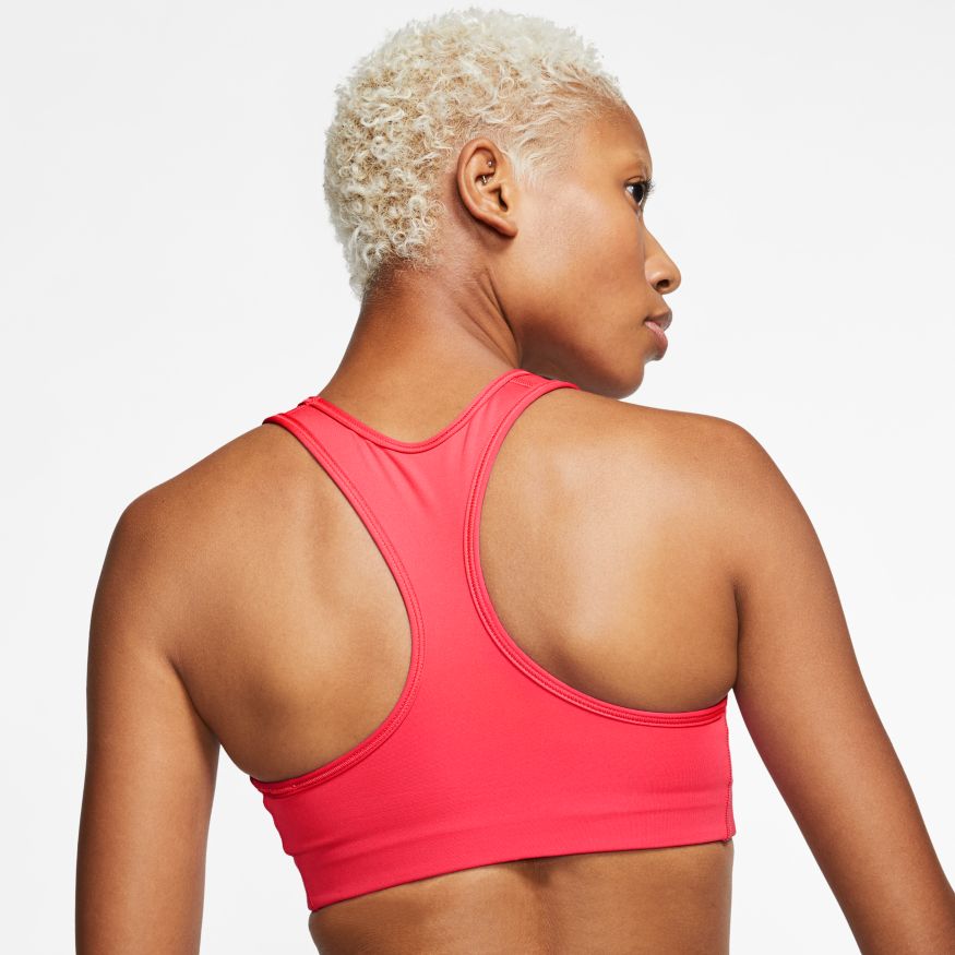 Nike Basketball Swoosh Women's Medium-Support 1-Piece Pad Sports Bra 'Ember Glow'