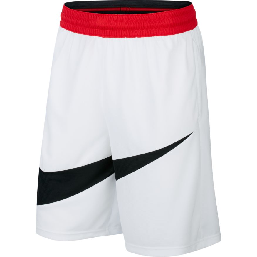 Nike Dri-FIT Basketball Shorts 'White/Black/Red'