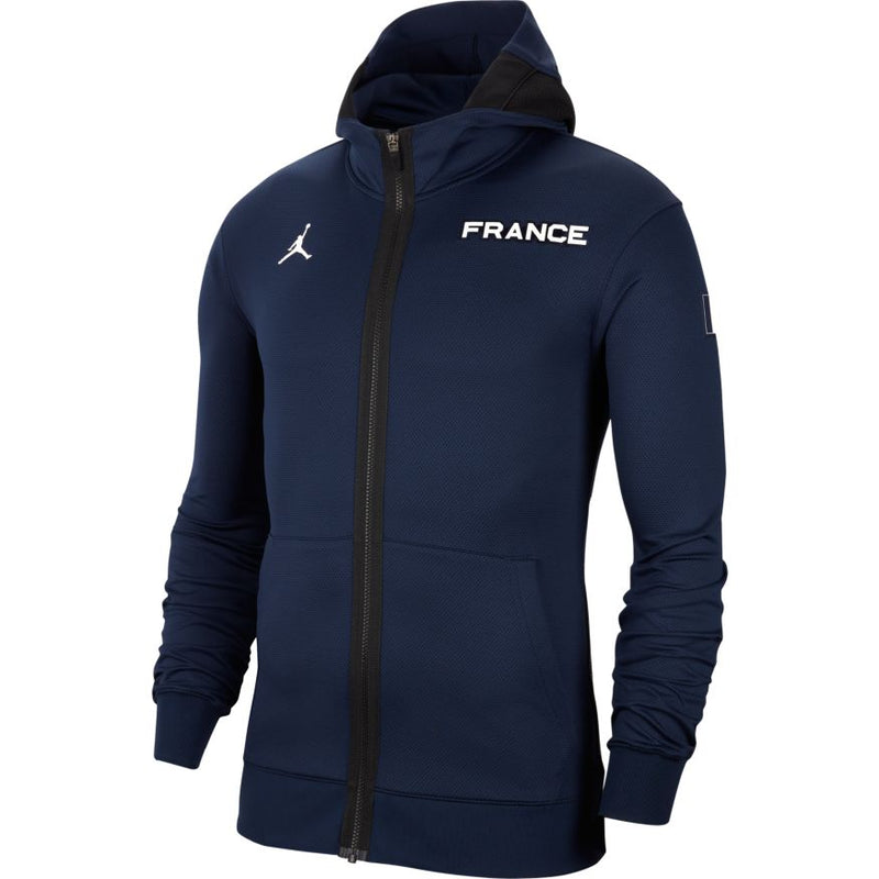 France Jordan Therma Flex Showtime Men's Basketball Hoodie 'Navy/Black/White'