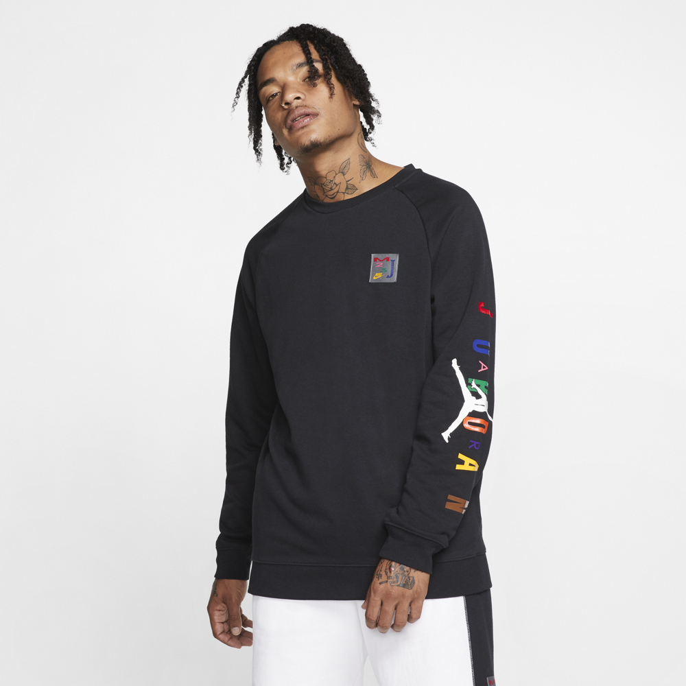 Jordan Sport DNA Men's Fleece Crew 'Black/Multi'