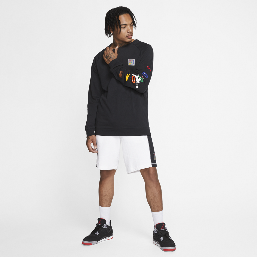 jordan sport dna fleece crew