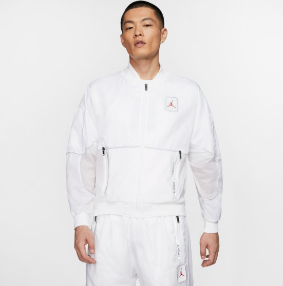 Jumpman Legacy AJ5 Jacket 'White/University Red'