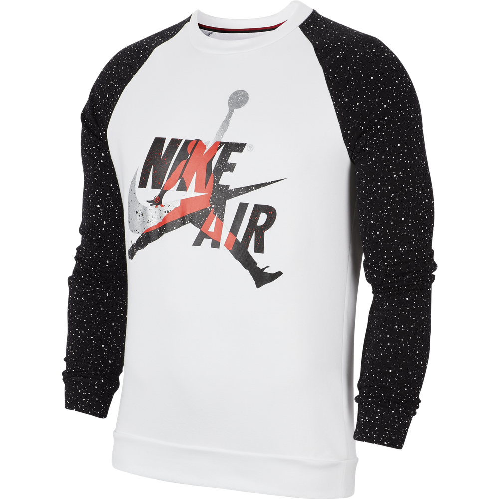 Jordan Jumpman Classics Men’s Fleece Crew 'White/Black'