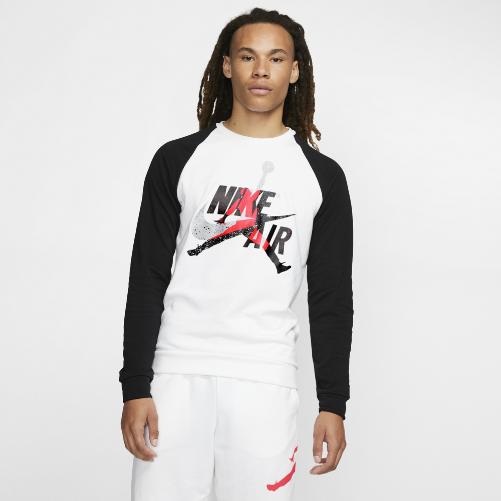 Jordan Jumpman Classics Men’s Fleece Crew 'White/Black'