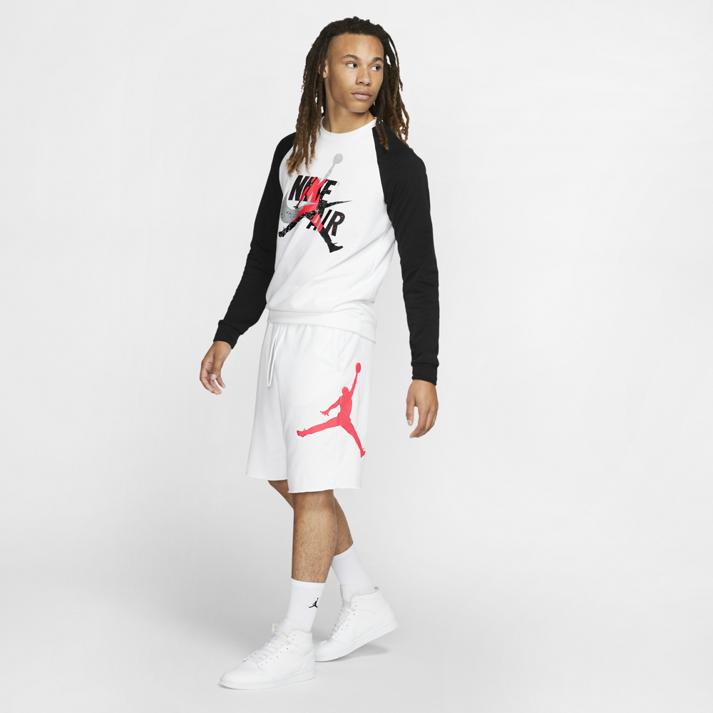 Jordan Jumpman Classics Men’s Fleece Crew 'White/Black'