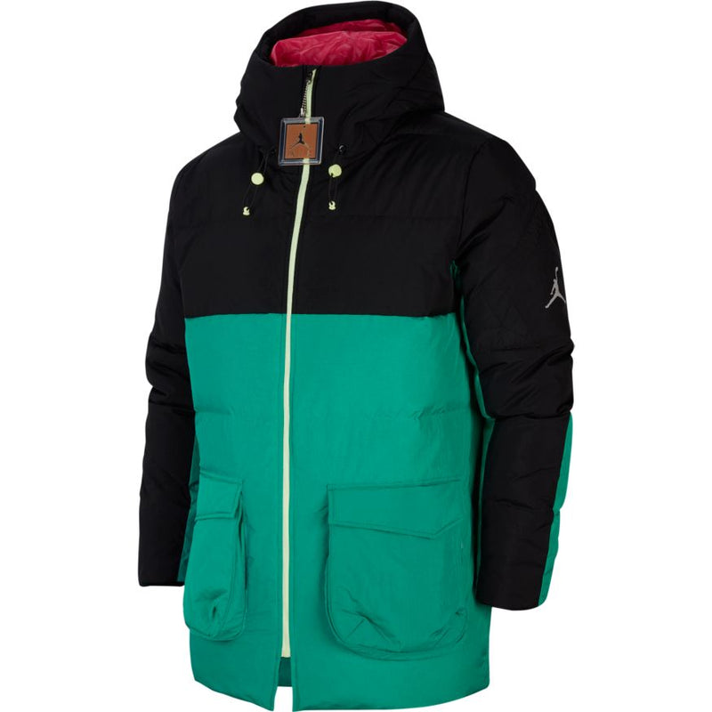 Jordan Winter Utility Men’s Down Parka 'Black/Watermelon/Green'