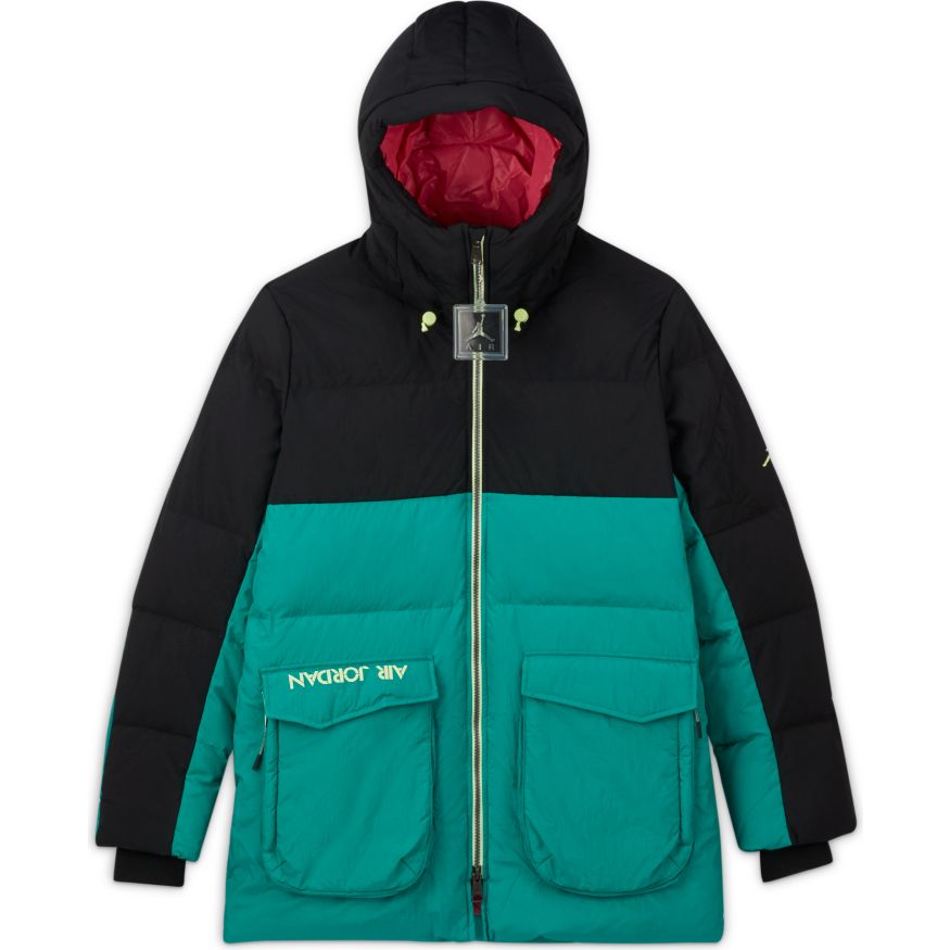 Jordan Winter Utility Men’s Down Parka 'Black/Watermelon/Green'