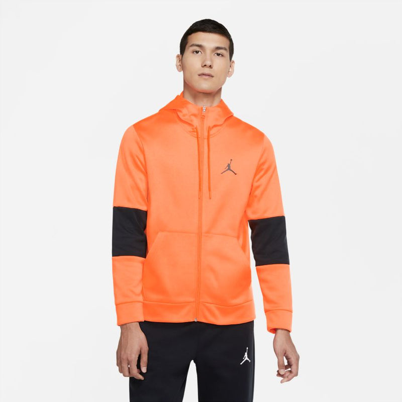 Jordan Air Therma Men's Full-Zip Training Fleece 'Orang/Black'
