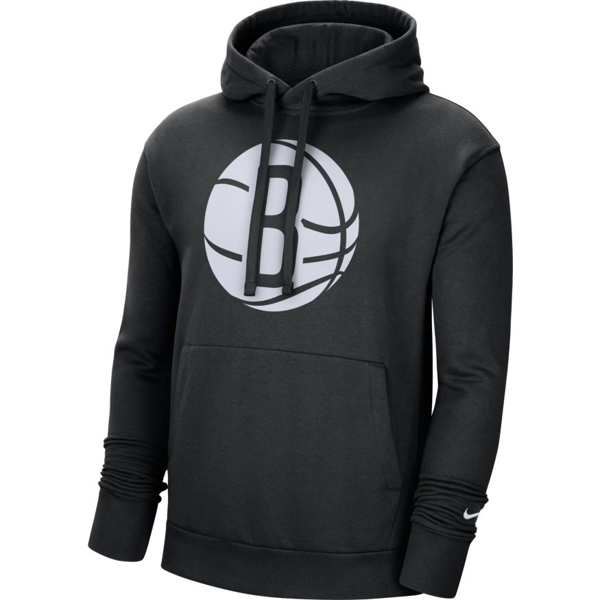 Brooklyn Nets Essential Men's Nike NBA Pullover Hoodie 'Black/White'