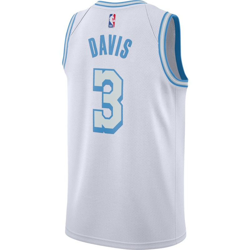 Anthony Davis Los Angeles Lakers City Edition Nike NBA Swingman Jersey 'White/Coast'