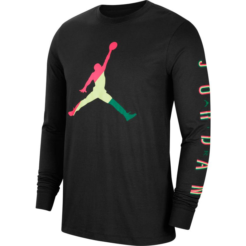 Jordan Sport DNA Men's Long-Sleeve Crew 'Black/Punch/Volt'