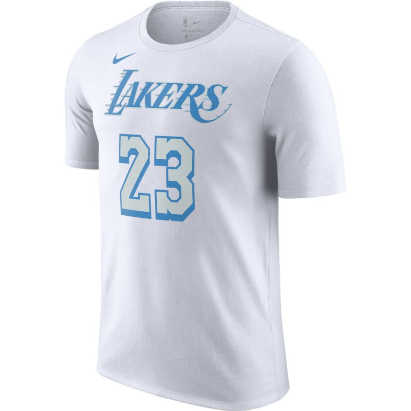 LeBron James Los Angeles Lakers City Edition Men's Nike NBA T-Shirt 'White/Coast'