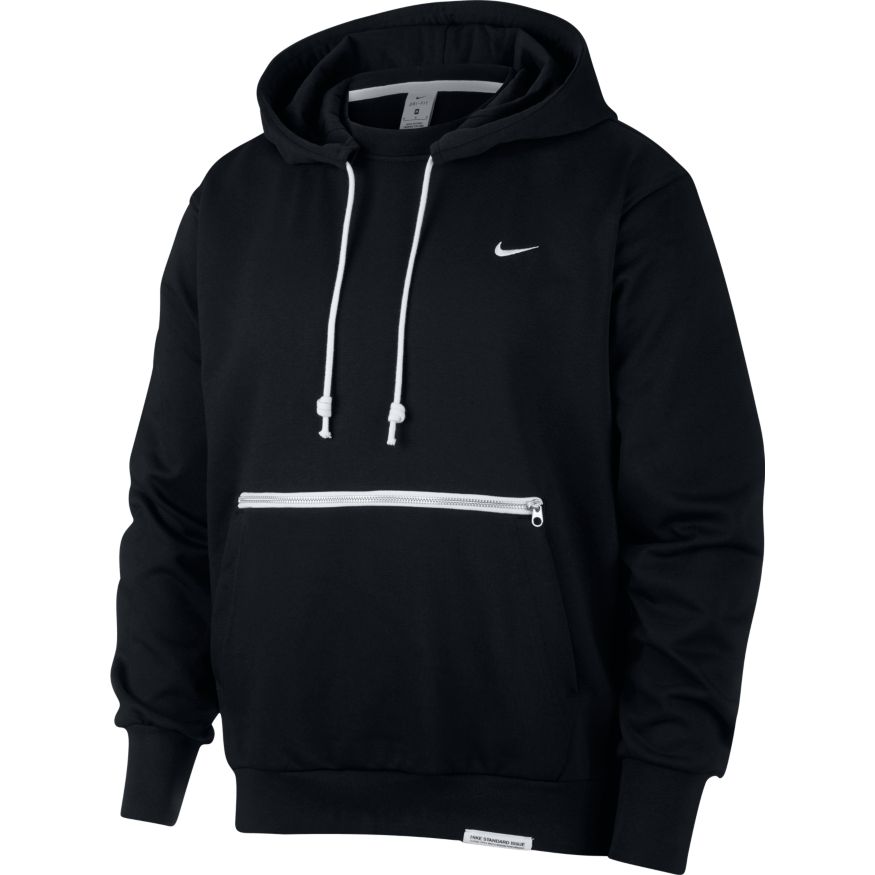 Nike Standard Issue Men's Basketball Pullover Hoodie 'Black/Ivory'