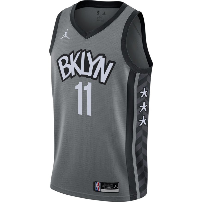 Kyrie Irving Nets Statement Edition 2020 Jordan NBA Swingman Jersey 'Grey/Black'