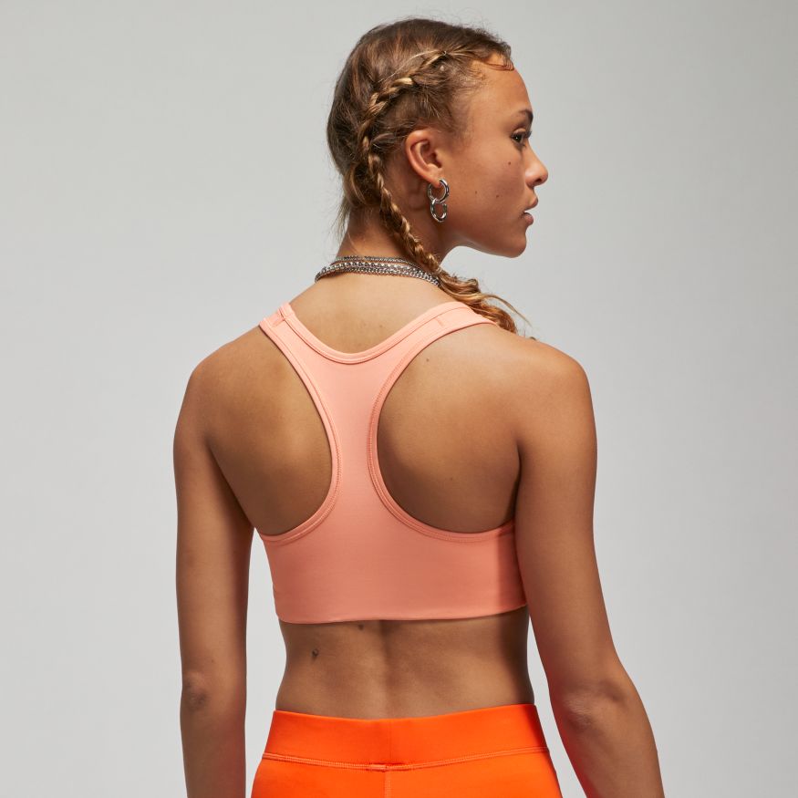 Jordan Jumpman Women's Medium-Support 1-Piece Pad Sports Bra 'Bliss/Citrus'