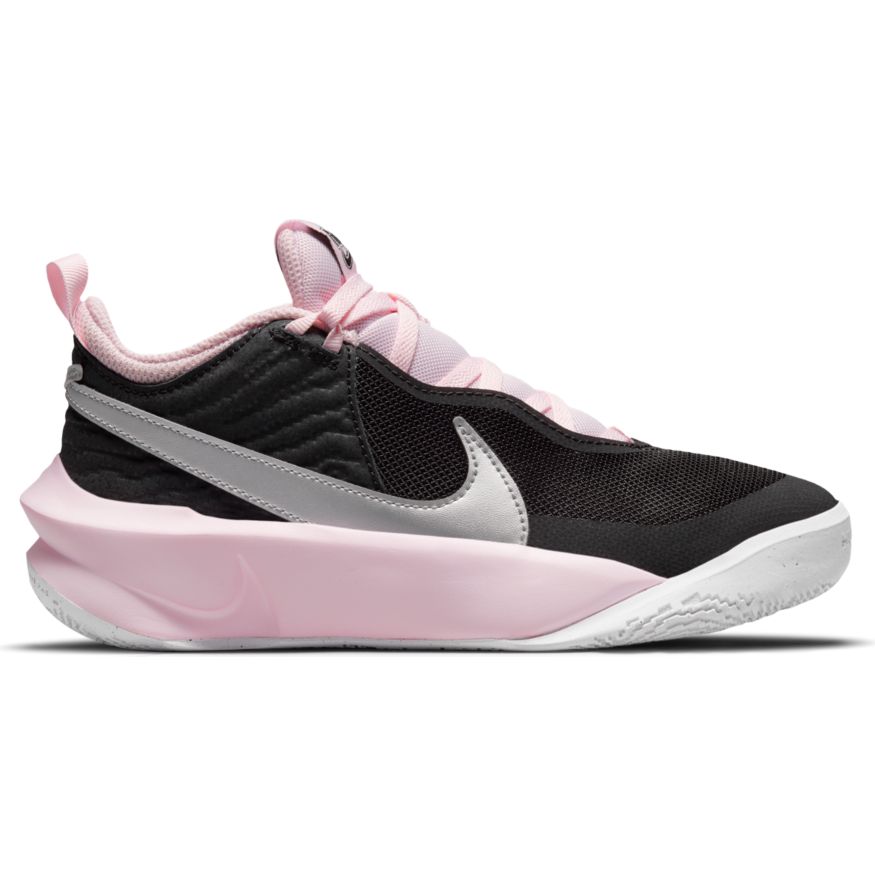 Nike Team Hustle D 10 Big Kids' Basketball Shoes (GS) 'Black/Pink/White'