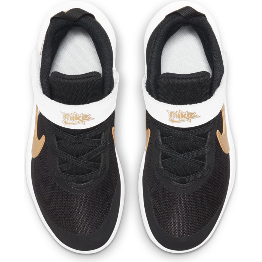 Nike Team Hustle D 10 Little Kids' Shoes (PS) 'Black/Gold/White'