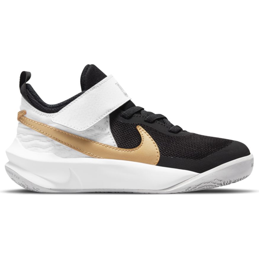 Nike Team Hustle D 10 Little Kids' Shoes (PS) 'Black/Gold/White'