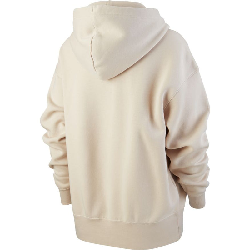 Nike Sportswear Women's Fleece Hoodie 'Oatmeal/Black'