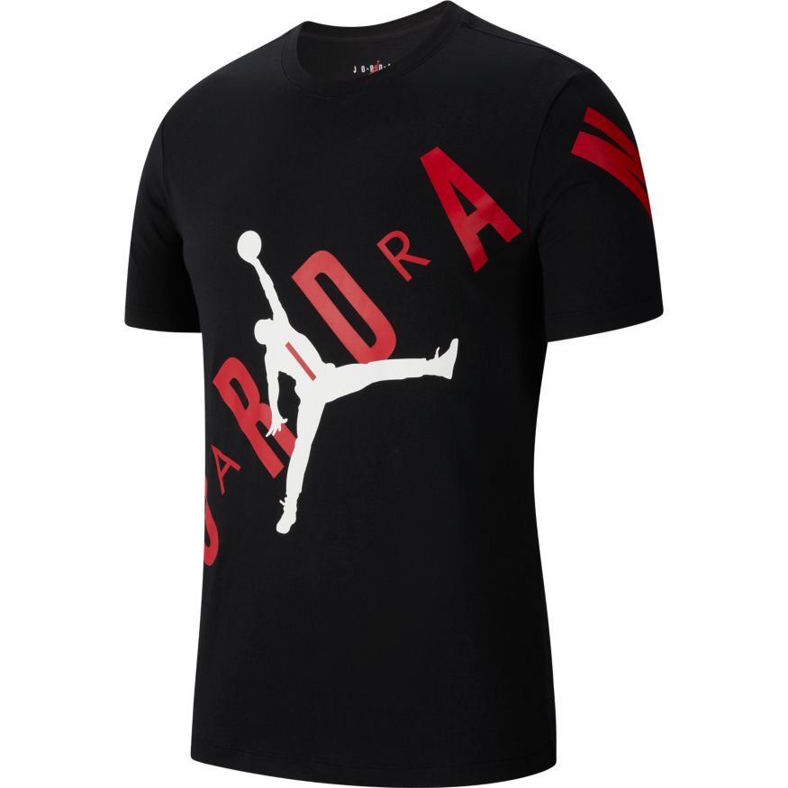 Jordan HBR Men's Short-Sleeve T-Shirt 'Black/Red'White'