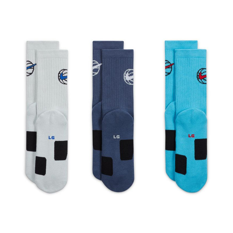 Nike Everyday Crew Basketball Socks (3 Pair) 'Multi'