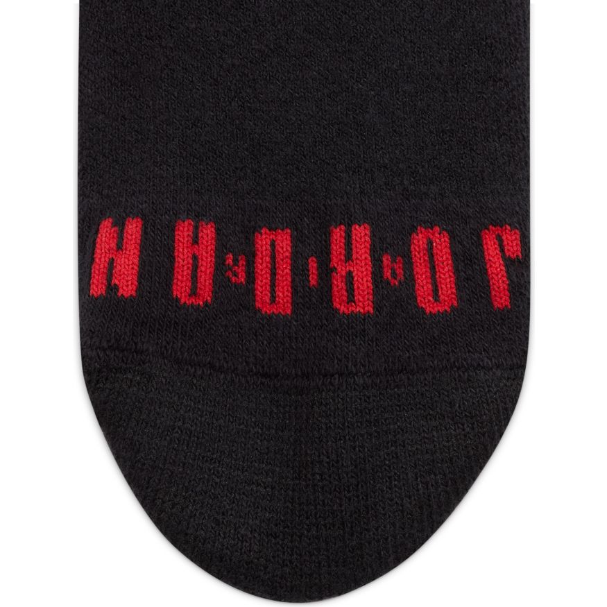 Jordan Essentials Crew Socks (3 Pairs) 'Black/Red'