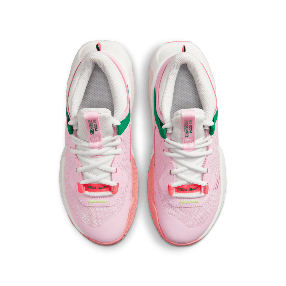 Nike Air Zoom Crossover Older Kids' Basketball Shoes 'Pink/White/Green'