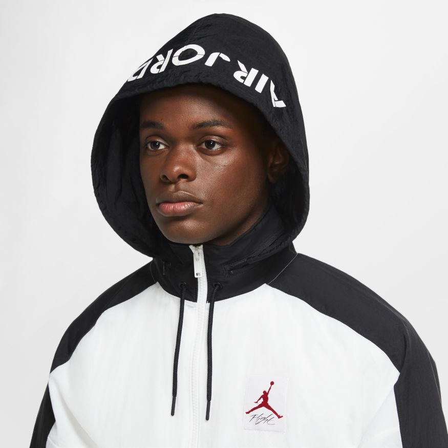 Jordan AJ4 Men's Lightweight Jacket 'White/Black/Red' – Bouncewear