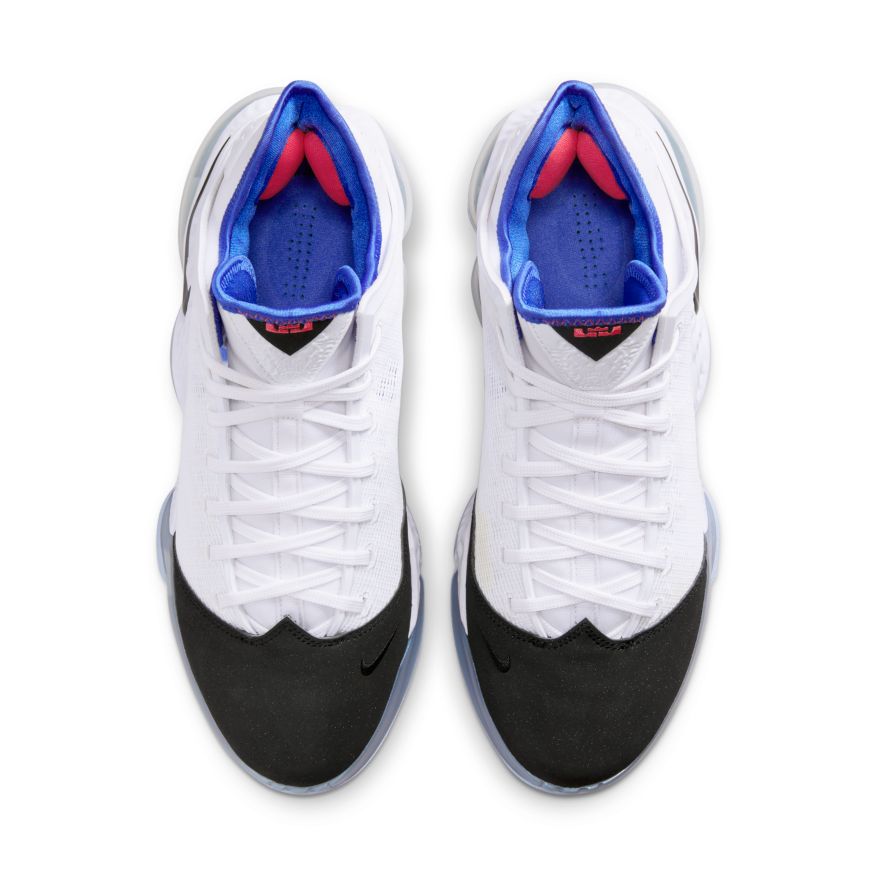 LeBron 19 Low Basketball Shoes 'White/Black/Blue'