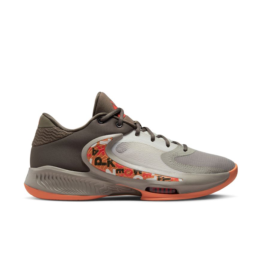 Zoom Freak 4 Basketball Shoes  'Ironstone/Orange'