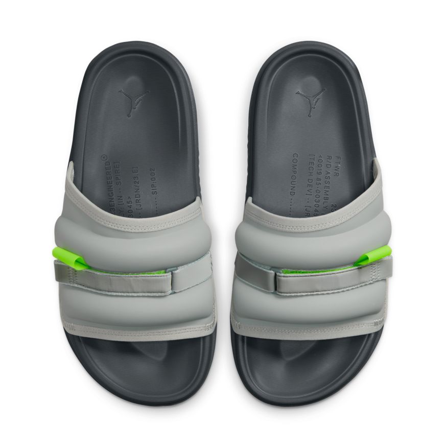 Jordan Super Play Men's Slides 'Silver/green/Grey'