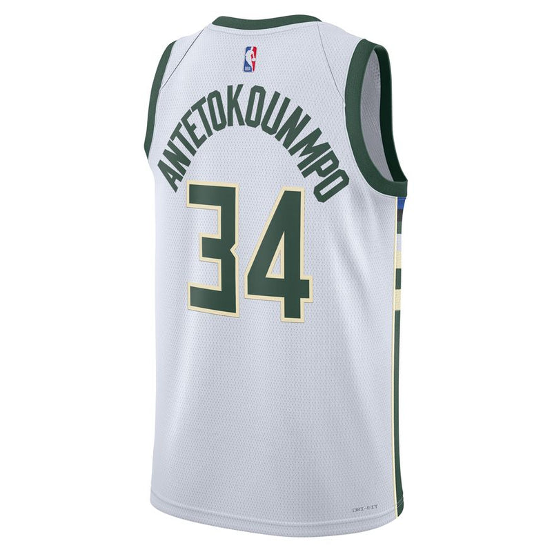 Giannis Antetokounmpo Milwaukee Bucks Association Edition 2022/23 Nike Dri-FIT NBA Swingman Jersey 'White'