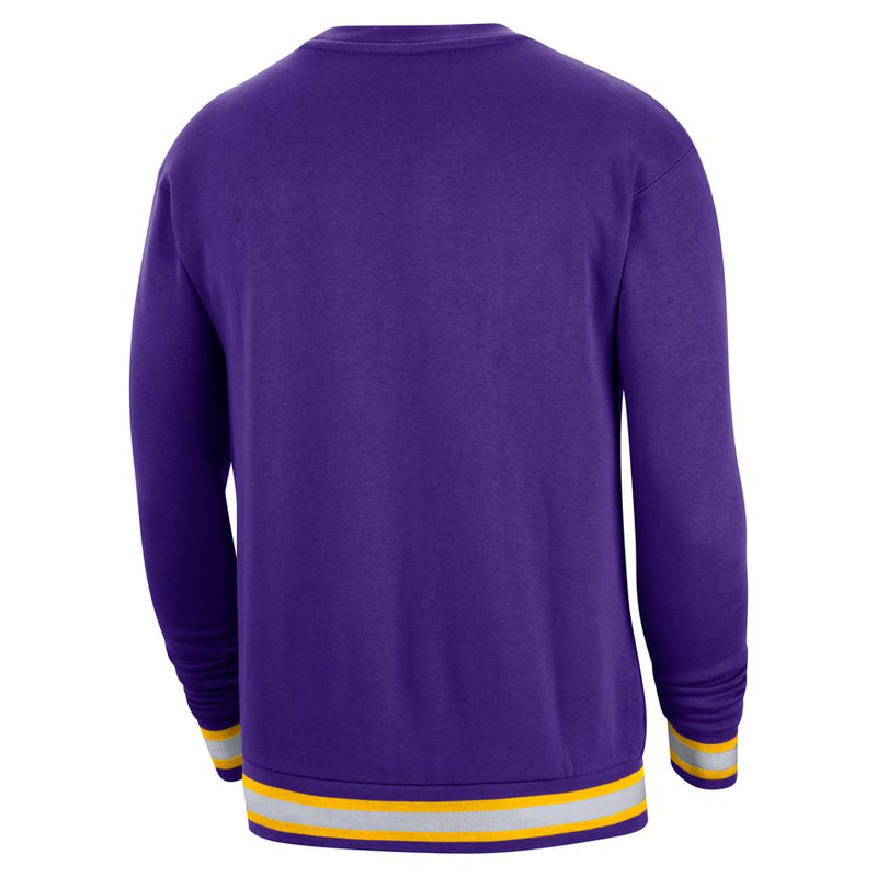 Los Angeles Lakers Courtside Men's Nike NBA Fleece Sweatshirt 'Purple'