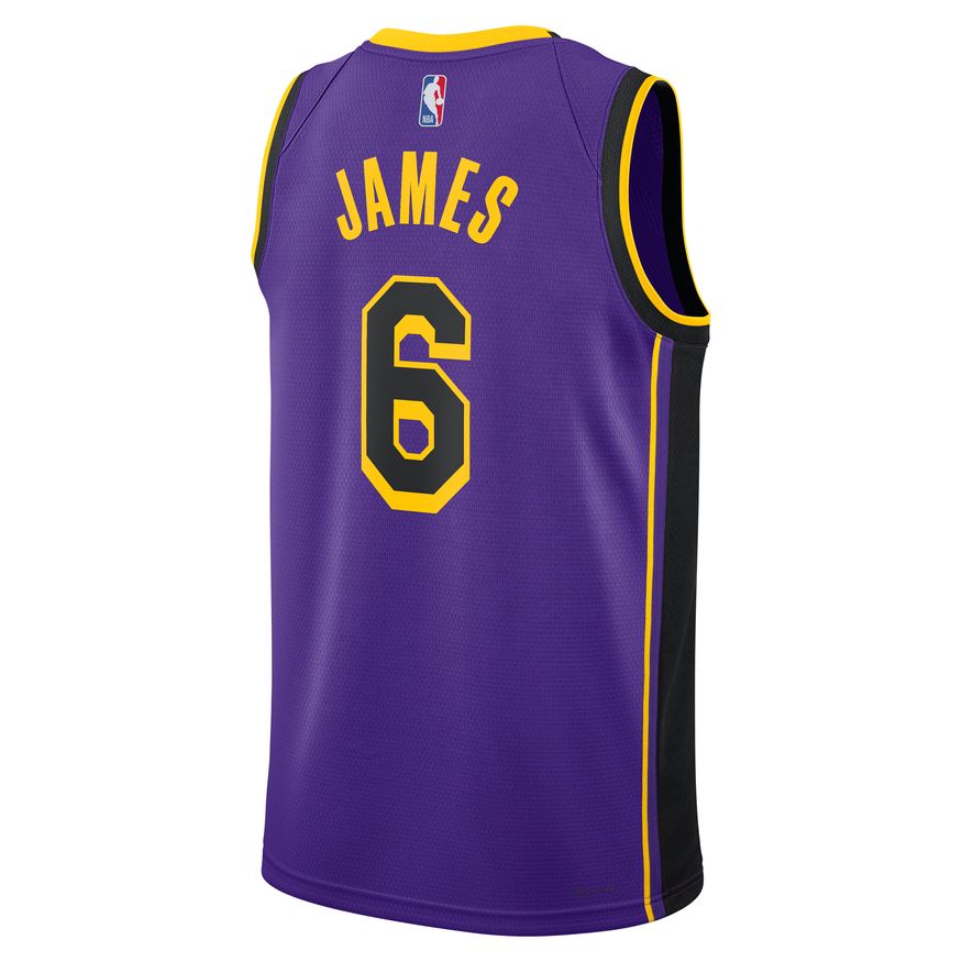 LeBron James Los Angeles Lakers Statement Edition Jordan Dri-FIT NBA Swingman Jersey 'Purple'