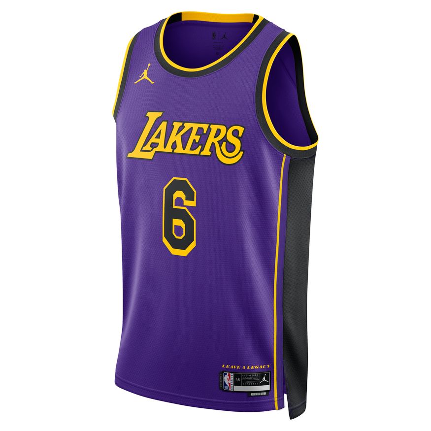 LeBron James Los Angeles Lakers Statement Edition Jordan Dri-FIT NBA Swingman Jersey 'Purple'