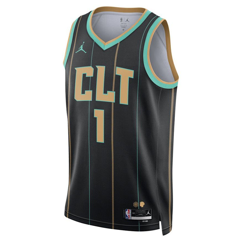 Lamelo Ball Lamelo Ball Charlotte Hornets City Edition Jordan Dri-FIT NBA Swingman Jersey 'Black'