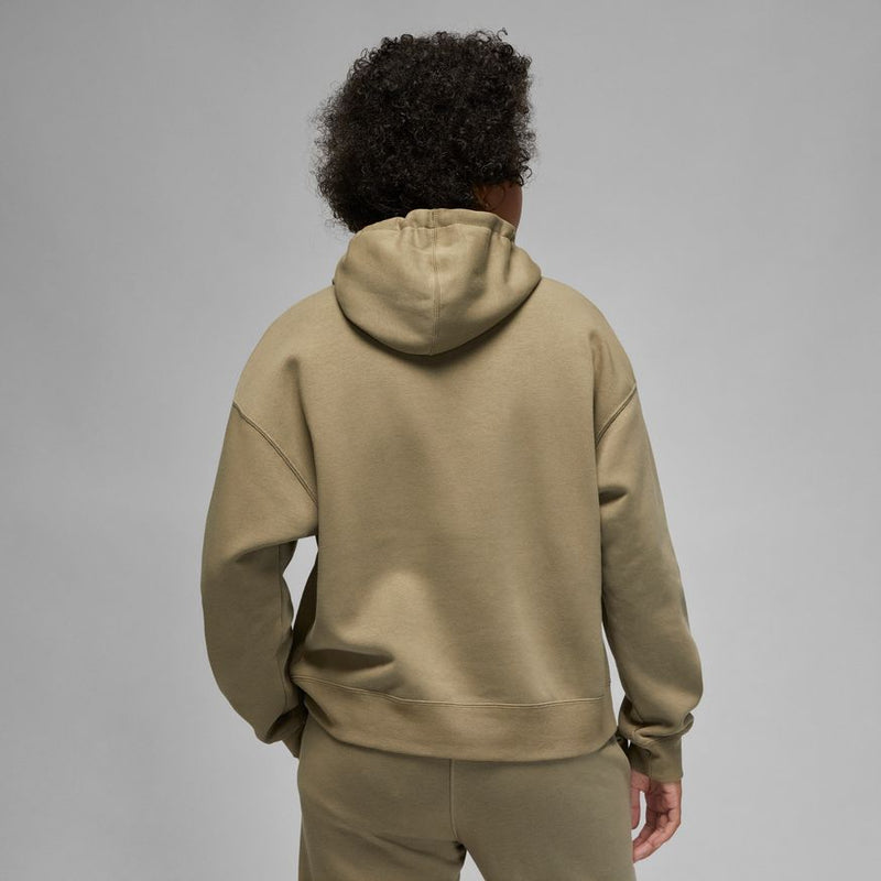 Jordan Brooklyn Women's Fleece Pullover Hoodie 'Olive/White'