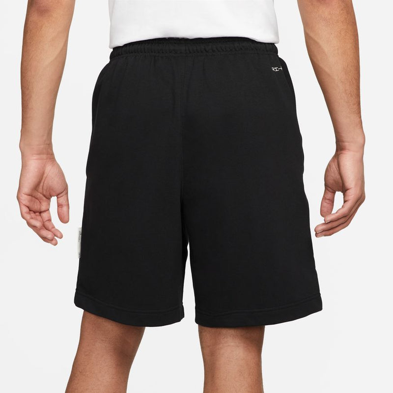 Nike Dri-FIT Standard Issue Men's 8" French Terry Basketball Shorts 'Black/Ivory'