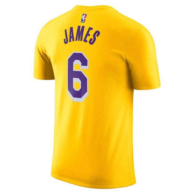 LeBron James Los Angeles Lakers Men's Nike NBA T-Shirt 'Amarillo'