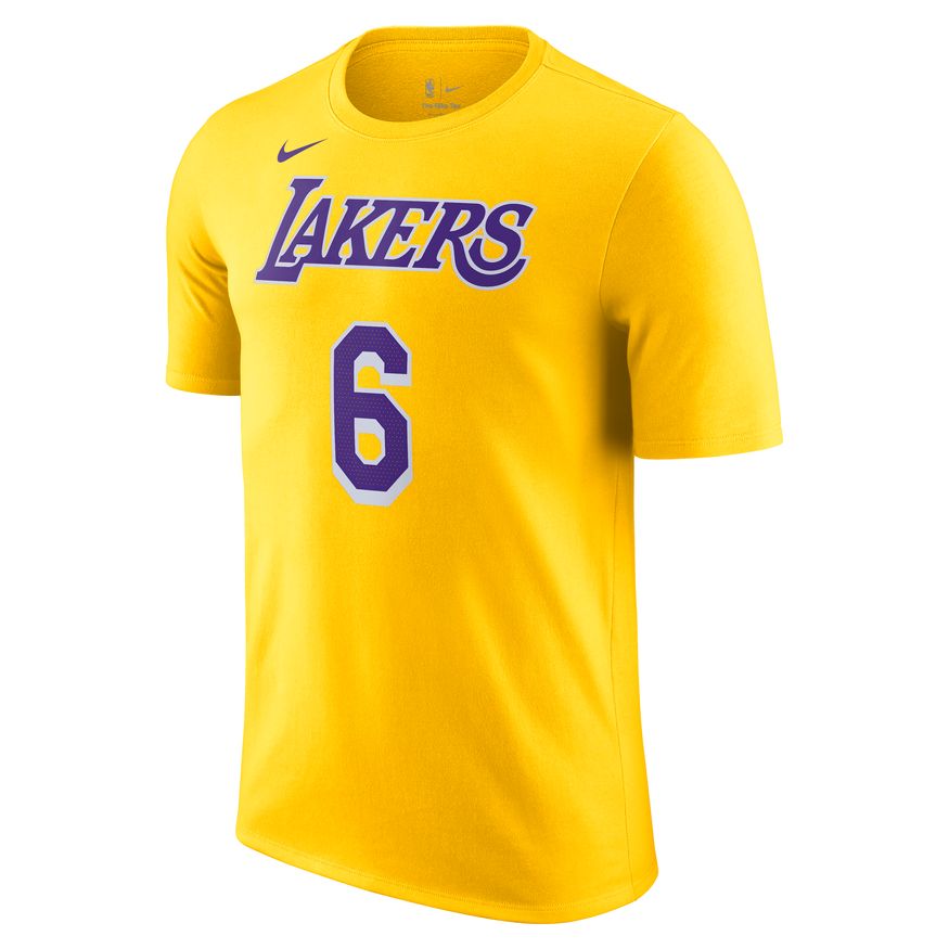 LeBron James Los Angeles Lakers Men's Nike NBA T-Shirt 'Amarillo'