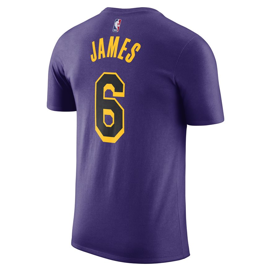 LeBron James Los Angeles Lakers Statement Edition Men's Jordan NBA T-Shirt 'Purple'