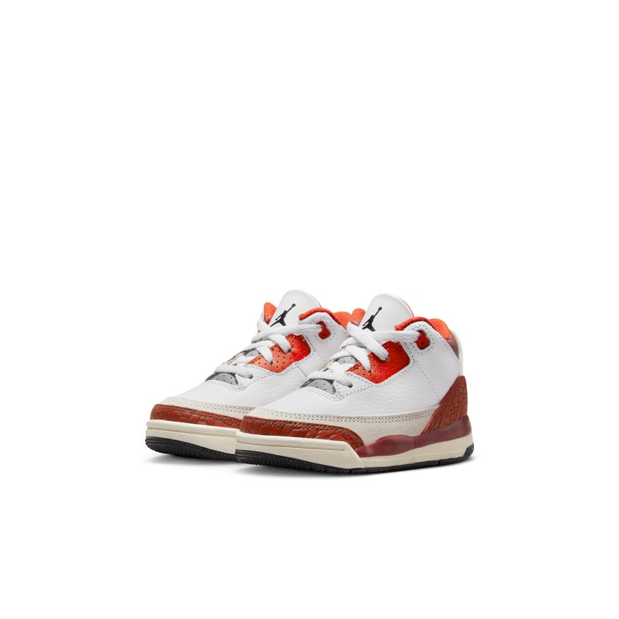 Jordan Retro 3 SE Baby/Toddler Shoes (TD) 'White/Stone/Orange'