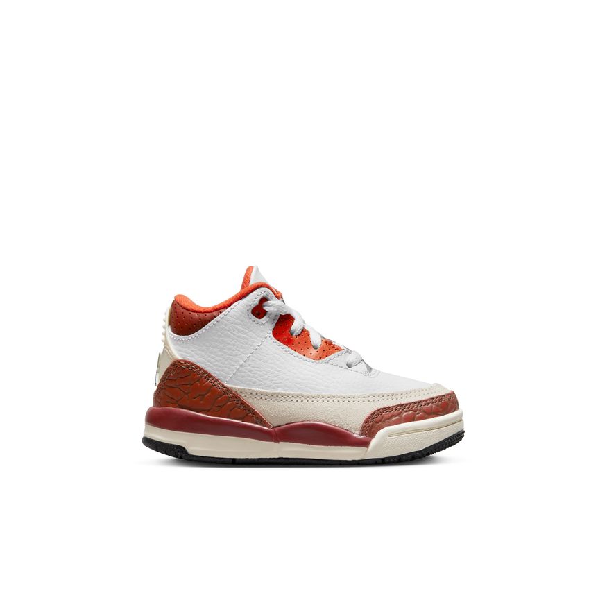 Jordan Retro 3 SE Baby/Toddler Shoes (TD) 'White/Stone/Orange'