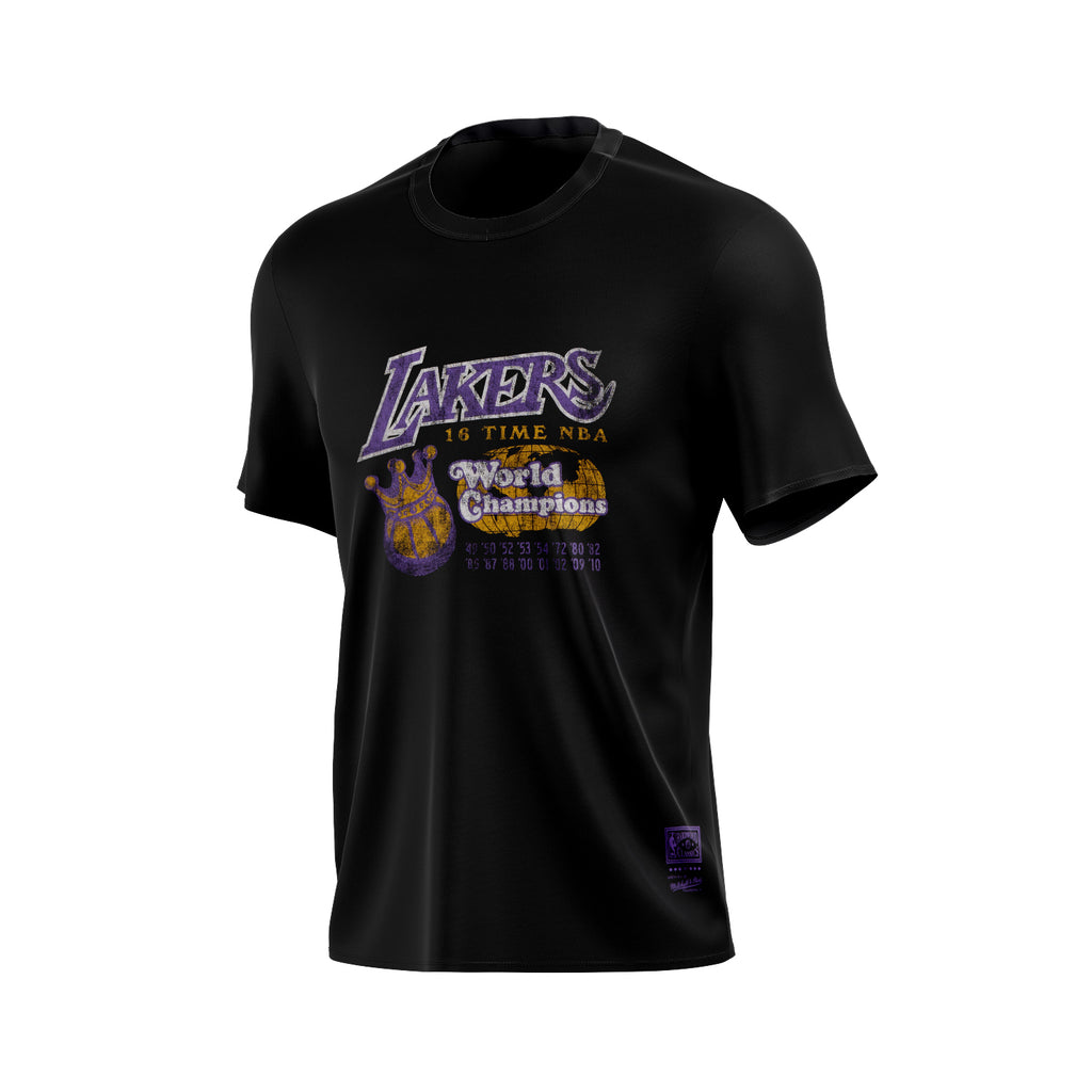 M&N Lakers 16x World Champions Tee