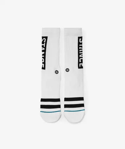 Stance OG Crew Socks 'White/Black'