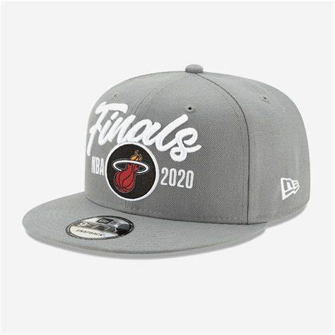 New Era 9Fifty Snapback Finals Cap MIami Heat 'Grey'