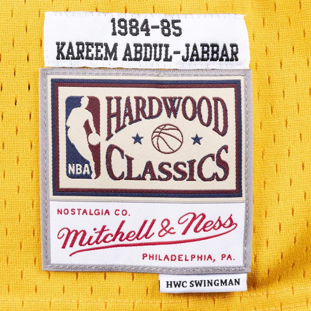 Mitchell & Ness NBA Swingman Jersey Los Angeles Lakers "Kareem Abdul-Jabbar" 'Yellow/Purple'