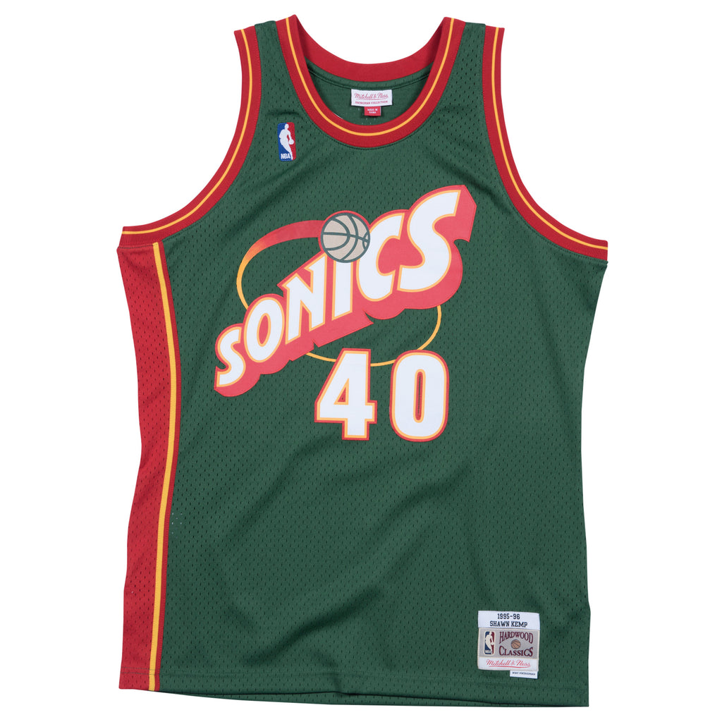 Mitchell & Ness NBA Swingman Jersey Seattle Supersonics "Shawn Kemp" 'Dark Green'